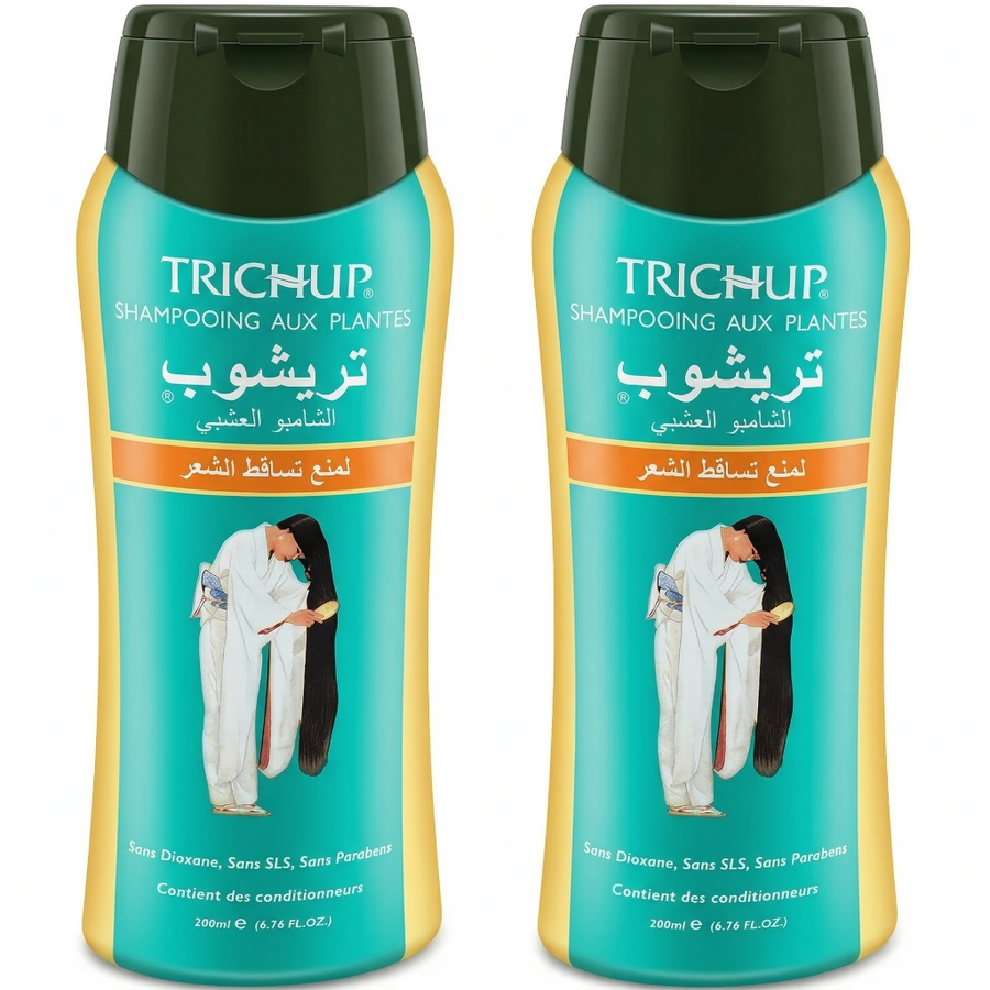 Lot de 2 Shampoings Trichup Anti-Chute Sans Sulfate Soin Indien 200 mL