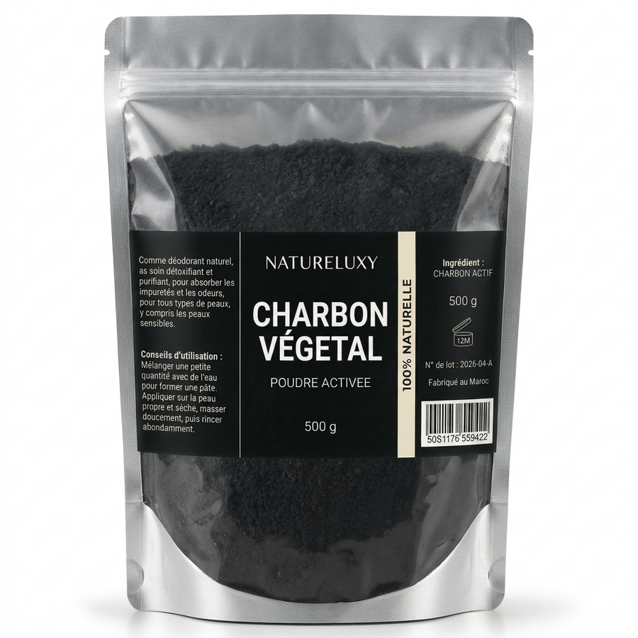 Poudre de Charbon Dentaire 500 g - Hygiène Buccale