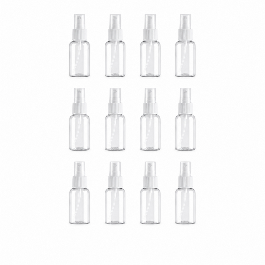 12 Flacons Vaporisateur 30ml Vide Sac Atomiseur de Poche Spray Plastique