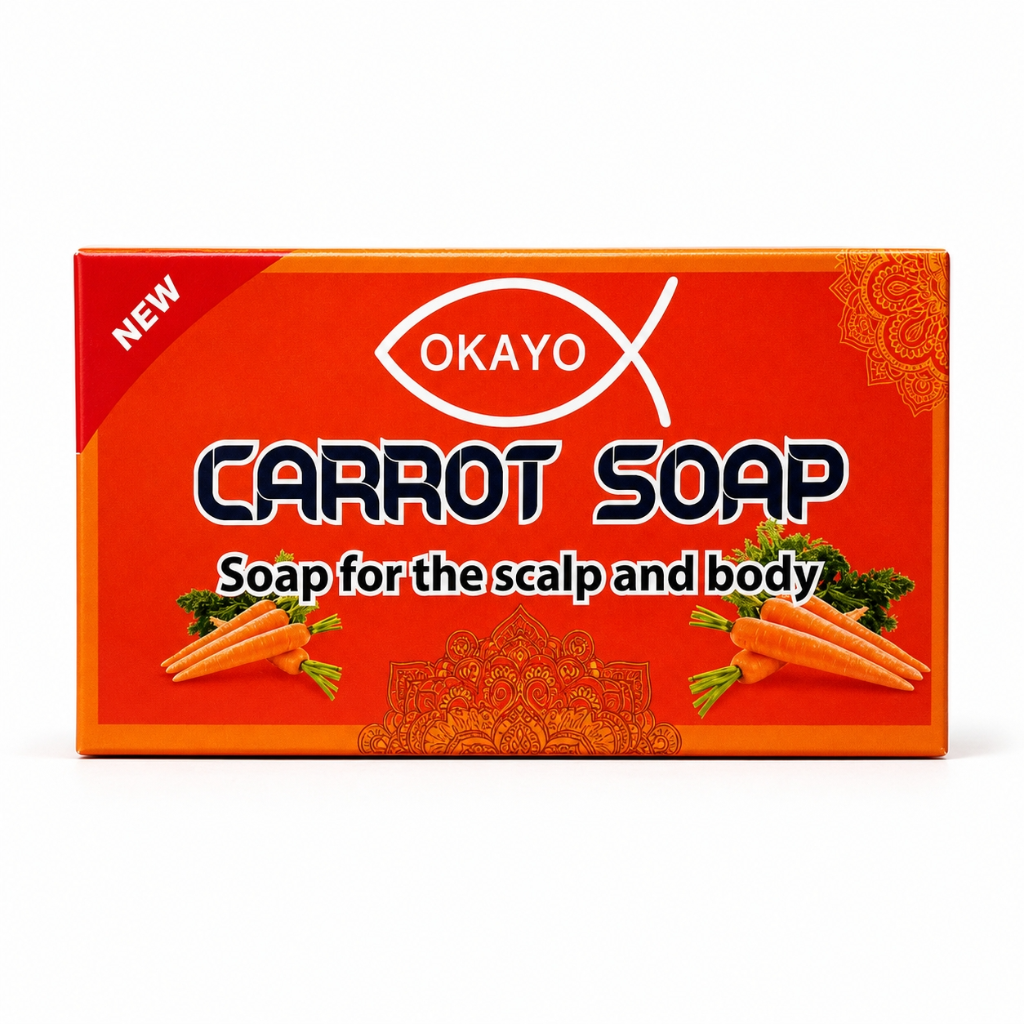 Savon à la Carotte Teint Clair Agit sur l'acné - Okayo