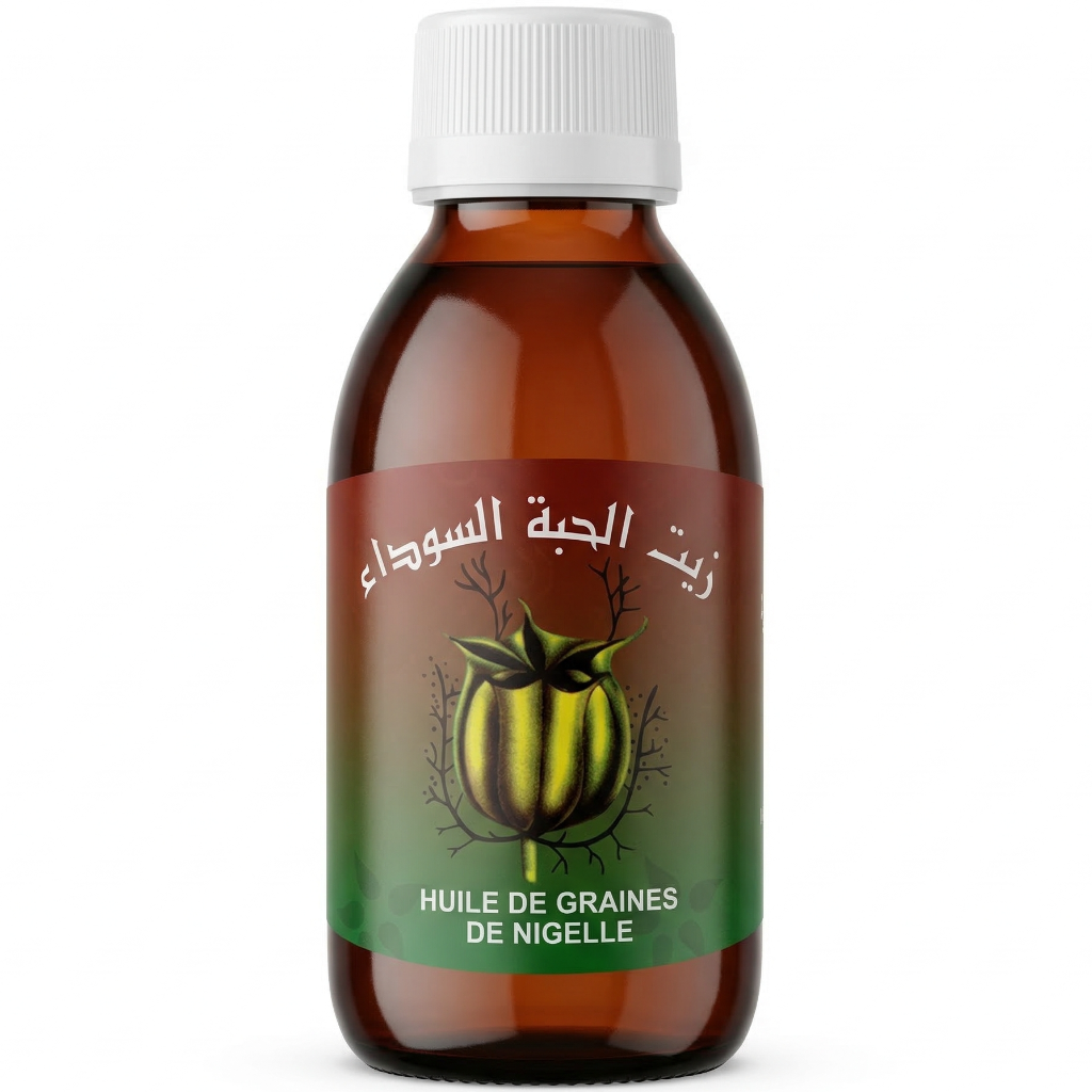 Huile de Graine de Nigelle Sweet Sunna 125 ml – Huile de Cumin Noir, Usage Alimentaire & Bien‑Être