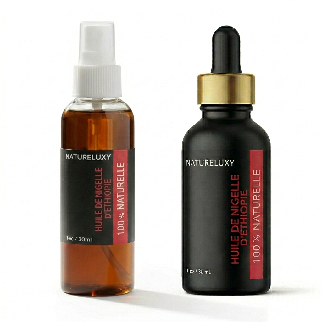 Huile de Nigelle d'éthiopie 30mL pipette +Huile de Nigelle d'éthiopie 30mL Spray