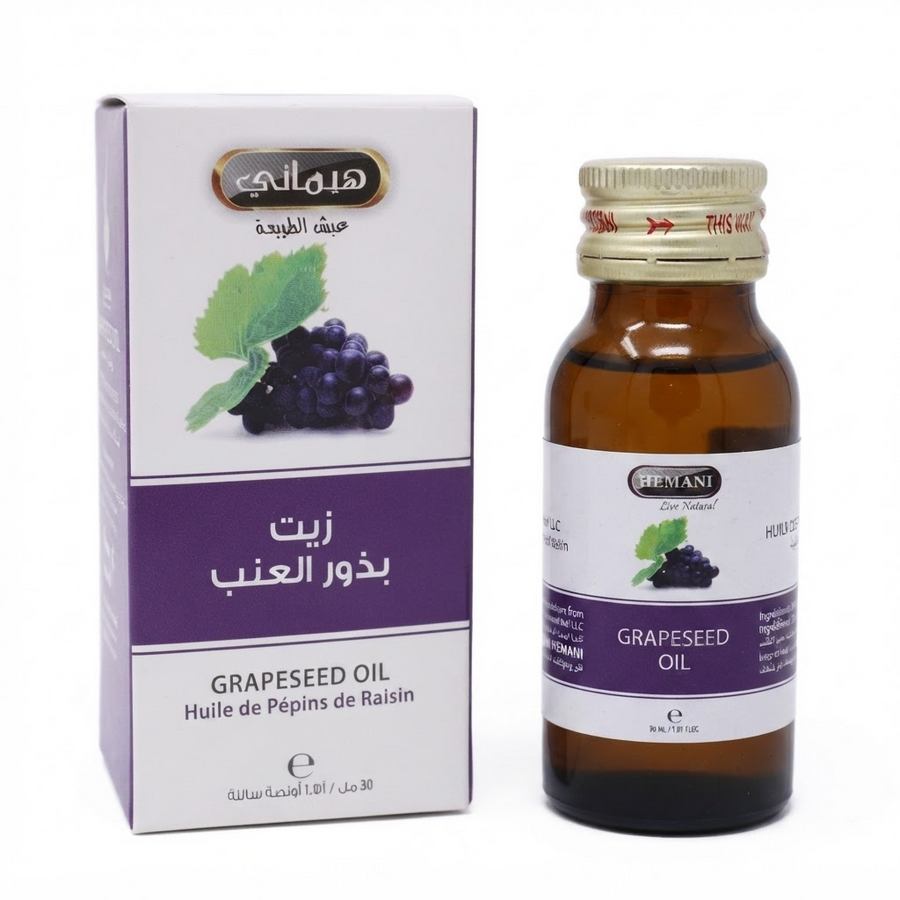 Huile de Pépin de Raisin 30mL 100% Naturelle Hemani