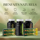 Pack Bien-être Naturel Complet | Nigelle + Costus + Séné + 5 Miswak | 4 Produits Traditionnels | E-book Offert