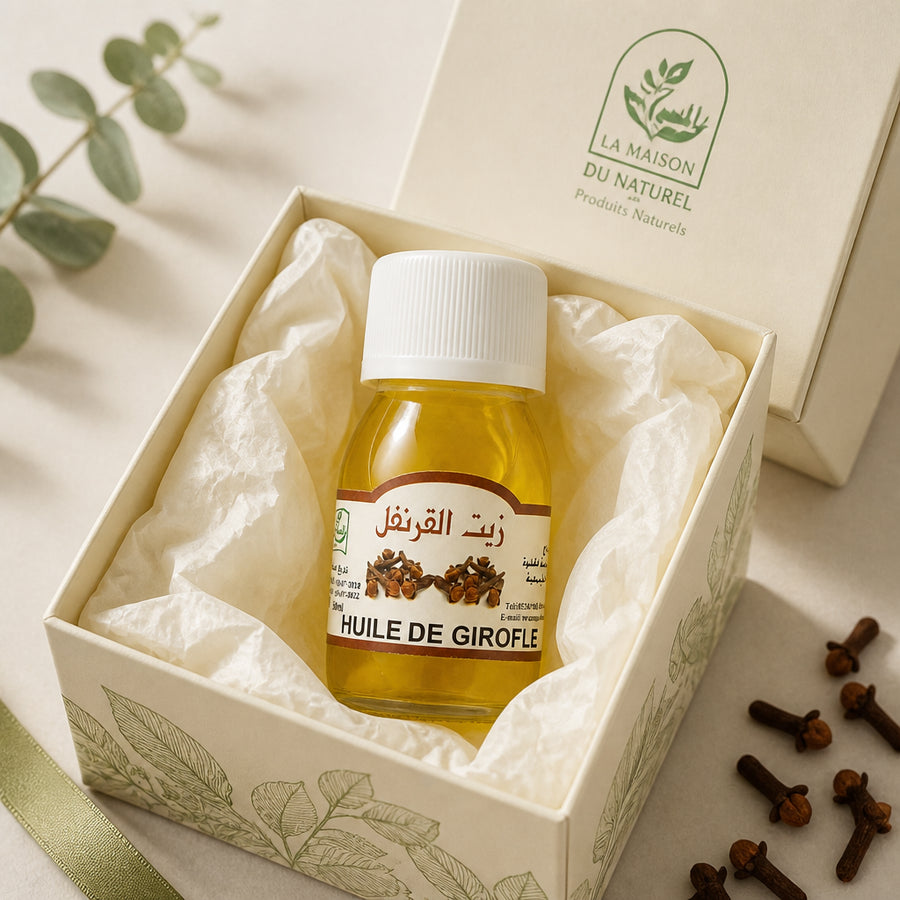 Huile de Girofle 30 mL Sweet Sunnah — coffret packaging premium