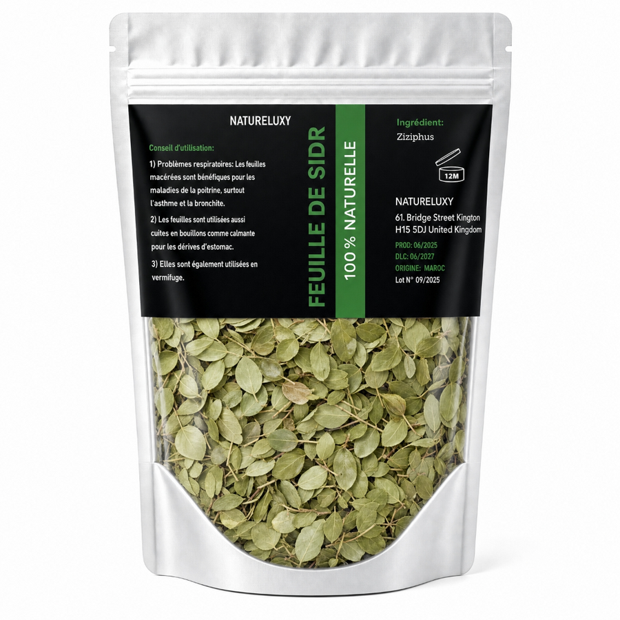 Feuilles de Sidr Naturelle 100g - Feuilles de Jujubier Séchées