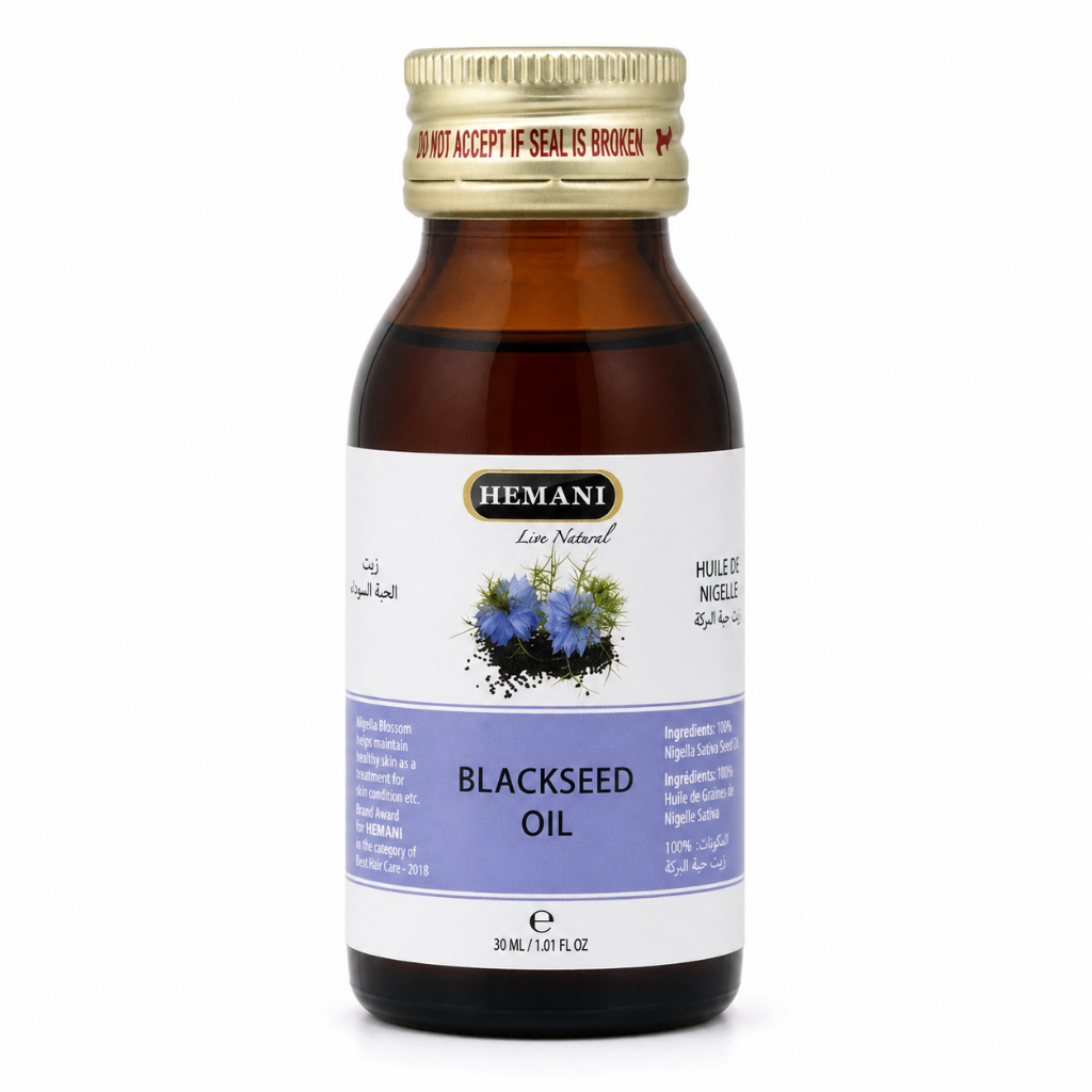 Huile de Nigelle Hemani 30ml – 100% Naturelle Cheveux & Peau (Habba Sawda / Black Seed Oil)