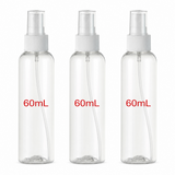 3 Flacons Vaporisateur 60ml Vide Sac Atomiseur de Poche Spray Plastique