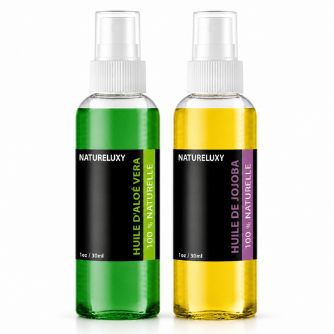 Pack Huile de Jojoba 30mL Spray + Huile d'Aloé Vera 30mL Spray