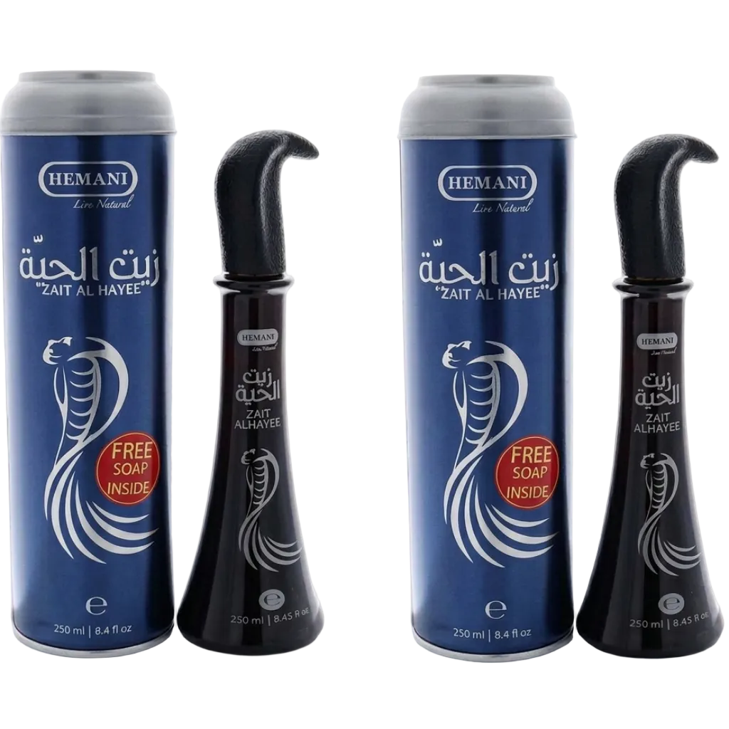 Lot 2× Huile de Serpent Cheveux Zait Al Hayee Hemani – 2×250 ml