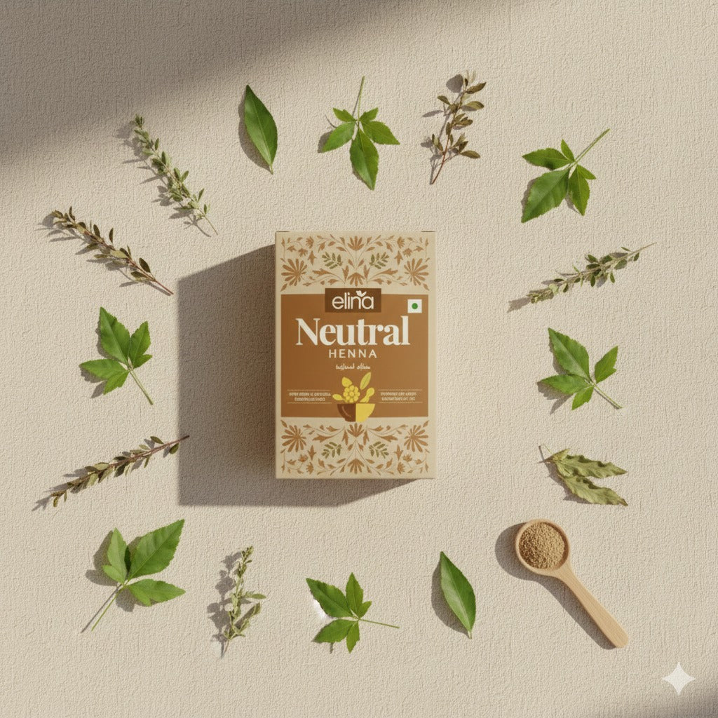 Henné Neutre Elina - Soin Capillaire Naturel & Brillance