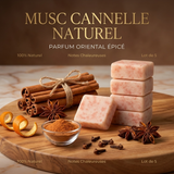 Lot de 5 carrés de musc cannelle – parfum solide