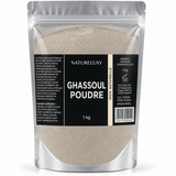 1Kg Argile Ghassoul en Poudre  Ultrafine - Masque Visage Corps Cheveux - Moroccan Lava Clay