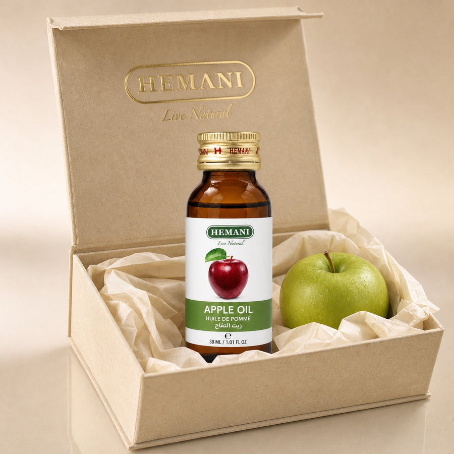 Hemani Huile de Pomme 30 mL — Coffret packaging premium