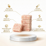 Lot de 5 carrés de musc cannelle – parfum solide