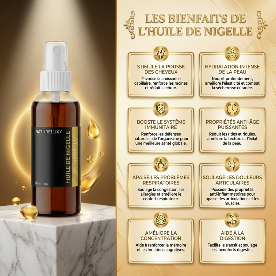 Huile de Nigelle 30mL spray 100% naturelle