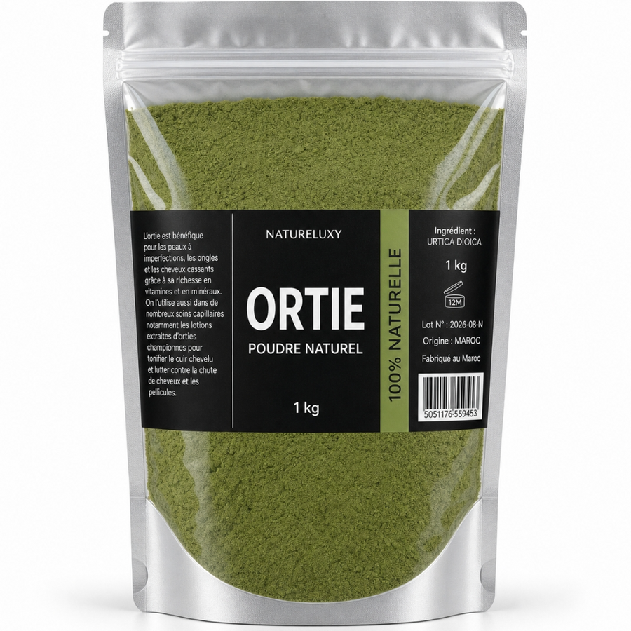 Poudre d’Ortie 1 kg - 100% Feuilles Moulues - Origine Maroc