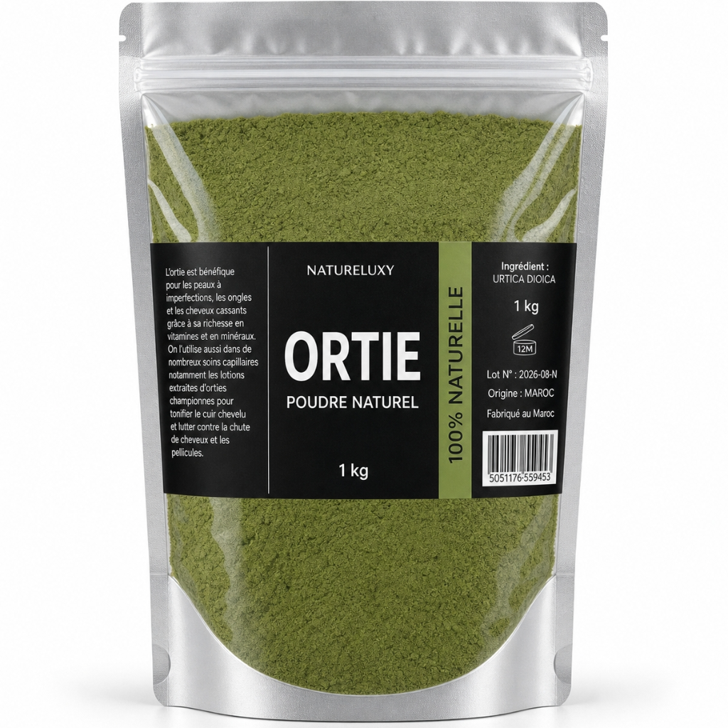 Poudre d’Ortie 1 kg - 100% Feuilles Moulues - Origine Maroc