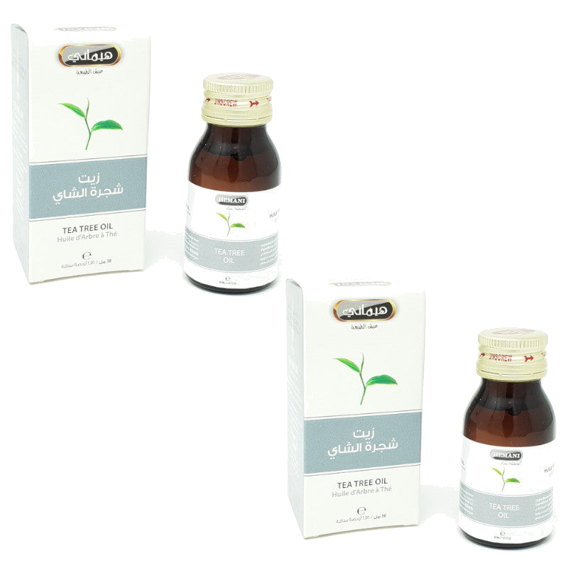 2 Huile d'Arbre à Thé 30mL 100% Naturelle Hemani – produit naturel présenté par Natureluxy