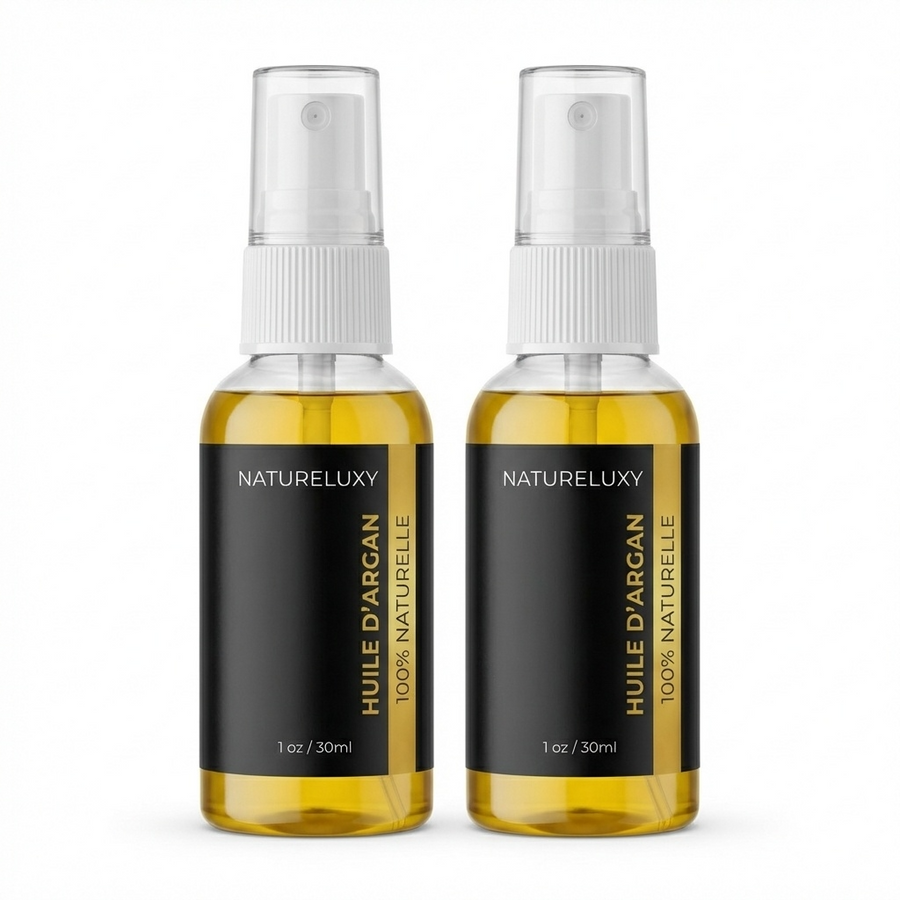 Lot 2× Huile d’Argan 30 ml Spray – Soin visage, corps & cheveux (Origine Maroc)