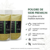<img src="banniere-poudre-sidr-ingredient-cosmetique-naturel-natureluxy.jpg" 
     alt="Bannière poudre de Sidr premium ingrédient cosmétique naturel et infusion tradition marocaine NatureLuxy" 
     title="Poudre de Sidr - Ingrédient cosmétique naturel et infusion"
     width="1024" 
     height="1024">
