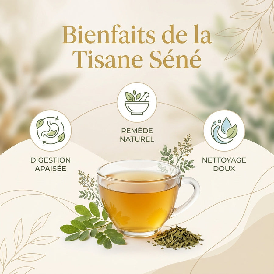 Tisane au séné – 60 sachets (3 boîtes x 20) Hemani