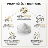 Pierre d’Alun en Poudre 1 kg (Potassium Alum) – Déodorant Naturel & Actif Cosmétique – Potassium Medical & Care