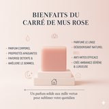 2 Carré de Musc Rose – Musc Blanc & Rose Orientale, Élégance et Douceur