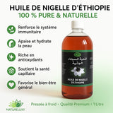 Huile de Nigelle d'Ethiopie Haute Qualité - 1L