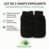 2 Gants de Gommage Kessa Haute Qualité (Exfoliant)