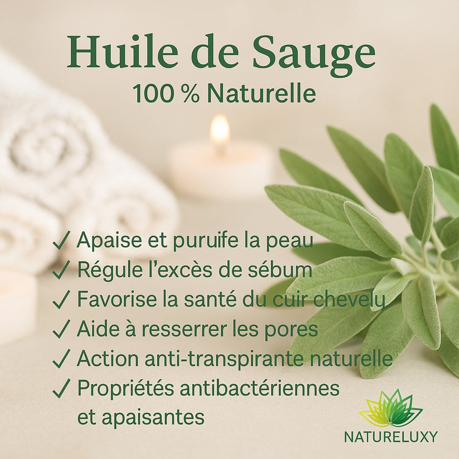 Huile de Sauge 30ml 100% Naturel - Sweet Sunnah