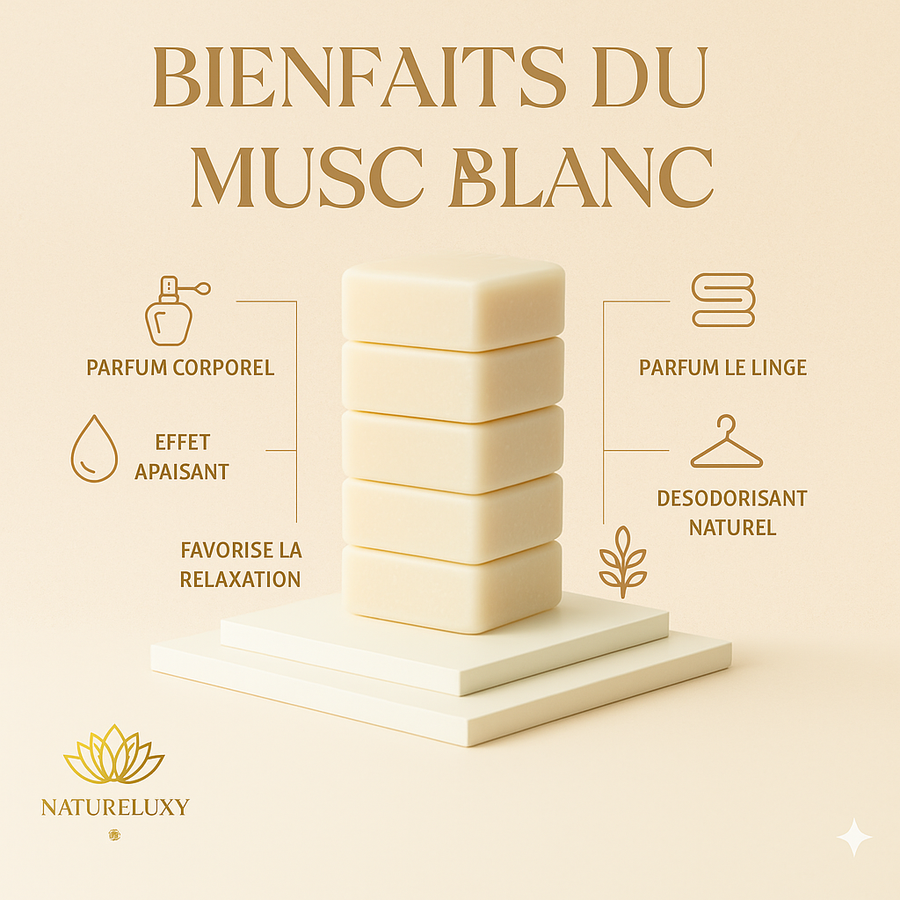 Carré de musc blanc – parfum solide - image produit 6