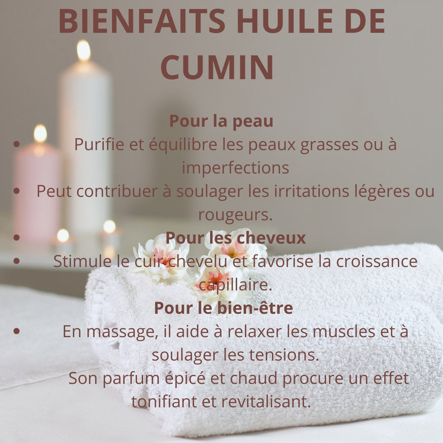 Huile de Cumin 30mL 100% Naturel Sweet Sunnah