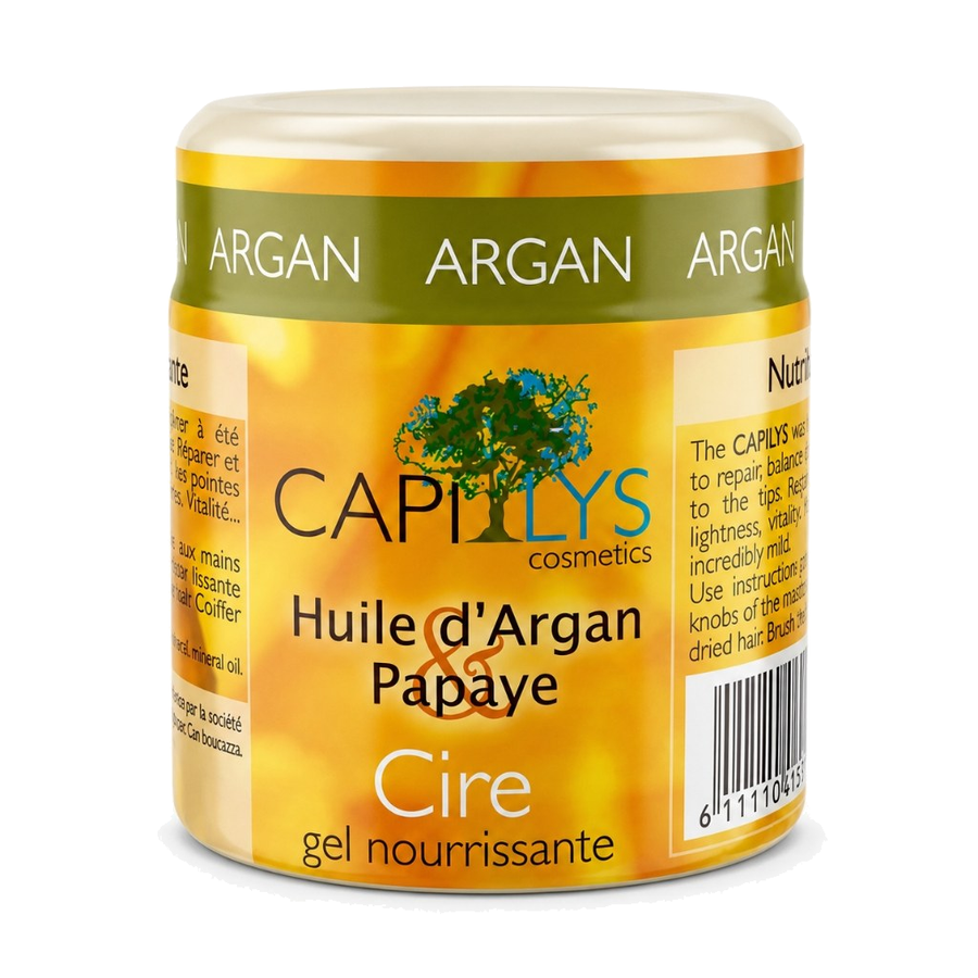 Gel Nourrissant Argan & Papaye Capilys — Cire Gel Capillaire – produit naturel présenté par Natureluxy
