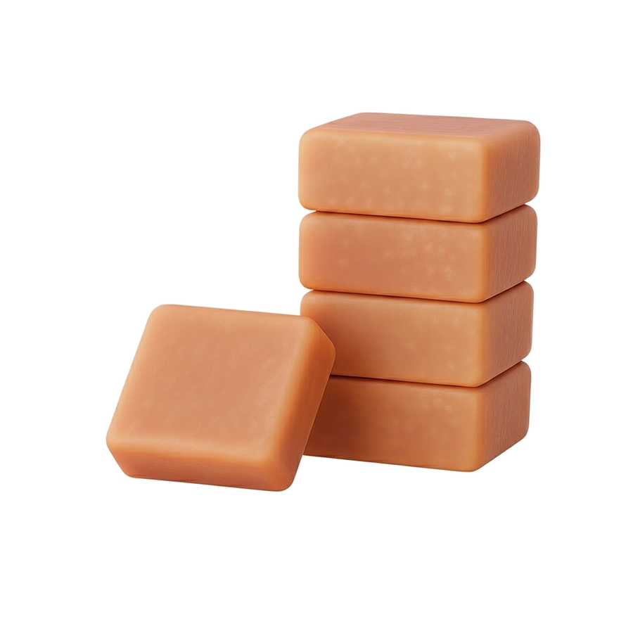 Lot de 5 carrés de musc orange – parfum solide - vue principale