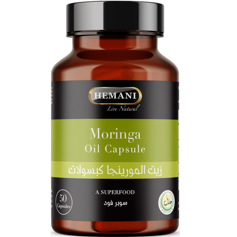 50 Capsules de Moringa - Hemani – produit naturel présenté par Natureluxy