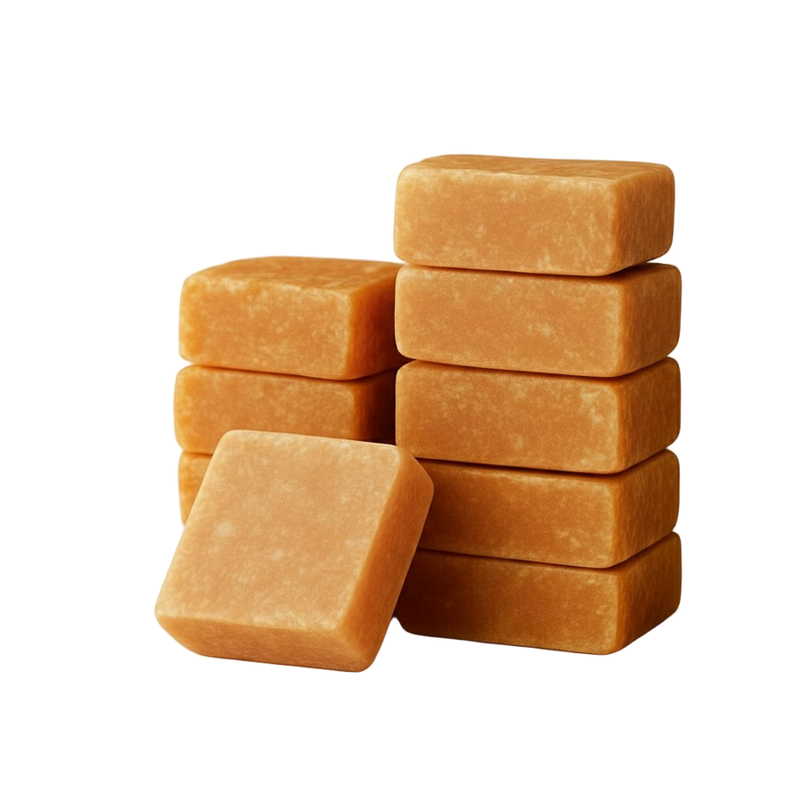 Lot de 10 carrés de musc orange – parfum solide - vue principale