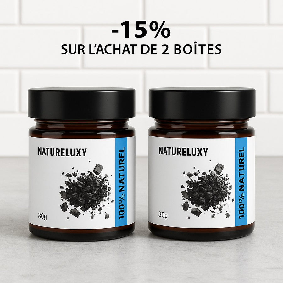 Shilajit pur naturel 30 g – résine de l’Himalaya – produit naturel présenté par Natureluxy