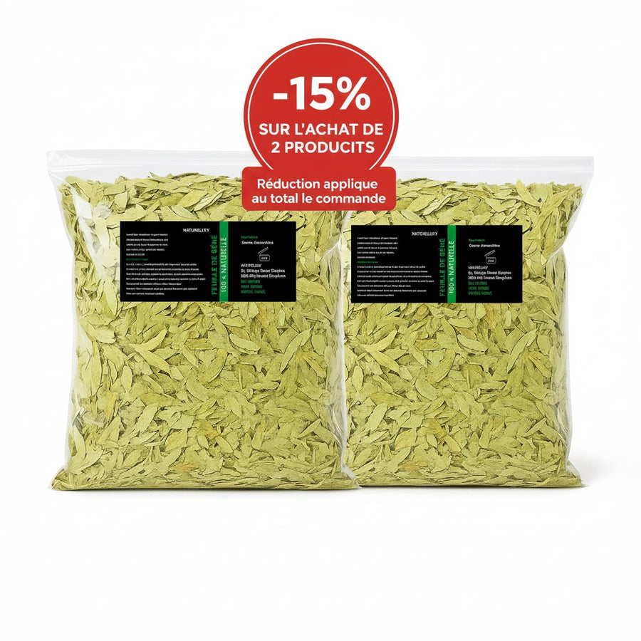 Feuilles de Séné Entières pour Infusion 1 kg – NATURELUXY – produit naturel présenté par Natureluxy