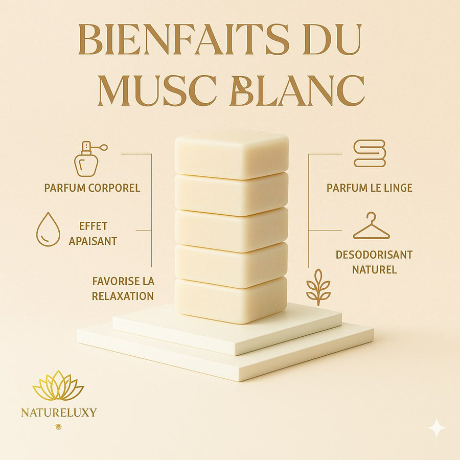 Carré de musc blanc – parfum solide - image produit 6