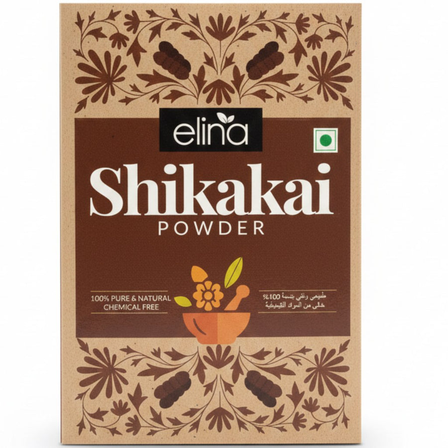 Poudre de Shikakai – soin capillaire ayurvédique – produit naturel présenté par Natureluxy