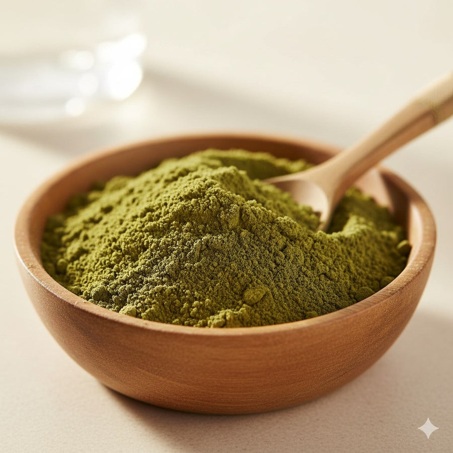 Poudre de Brahmi 100 g – soin capillaire en poudre – produit naturel présenté par Natureluxy