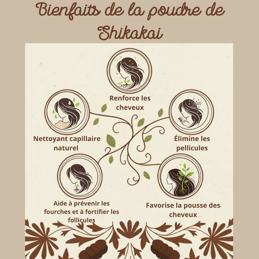 Poudre de Shikakai – soin capillaire ayurvédique – produit naturel présenté par Natureluxy