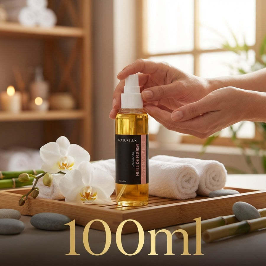 Naturelux Huile de Fourmi Spray 100 ml - Soin Après Épilation – produit naturel présenté par Natureluxy