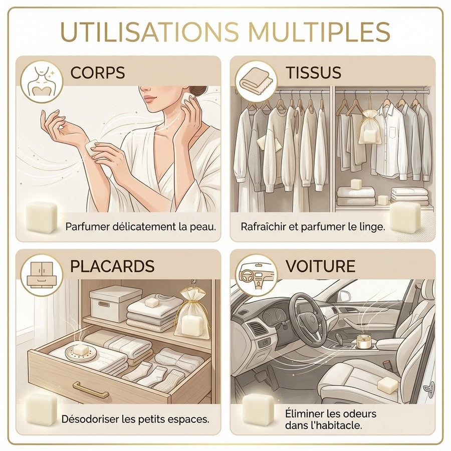 Carré de musc blanc – parfum solide - image produit 9