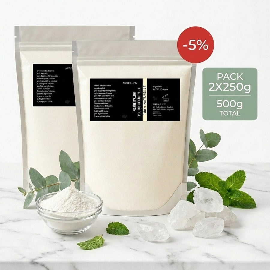2X Pierre d'Alun Poudre - 250g - Déo Naturel – produit naturel présenté par Natureluxy