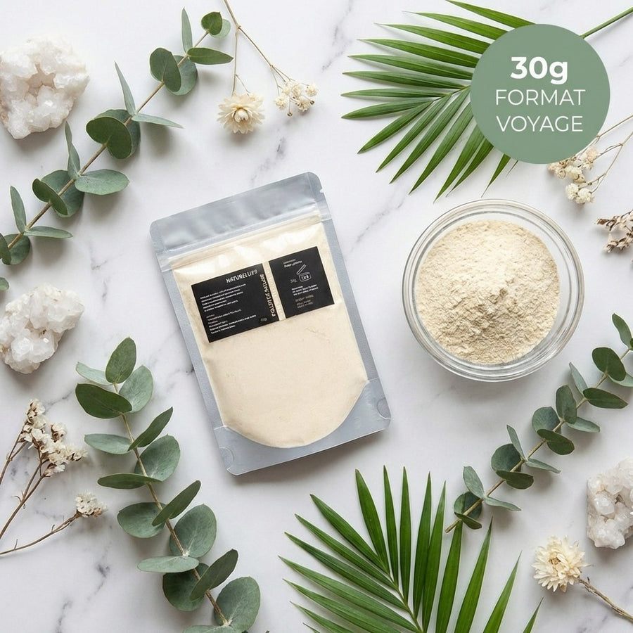 Pollen de Palmier Pur et Naturel 30 g – produit naturel présenté par Natureluxy