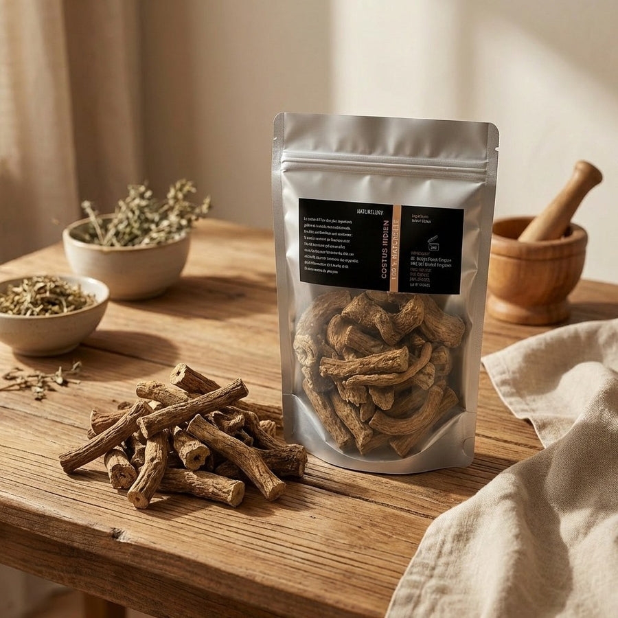 Costus Indien Brut 400 g 100% Naturel – Racines Entières – Natureluxy – produit naturel présenté par Natureluxy