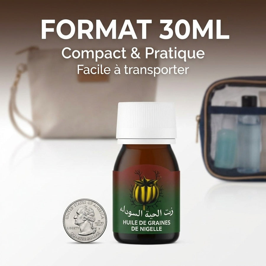 Huile de Graine de Nigelle Sweet Sunna 30ml – produit naturel présenté par Natureluxy