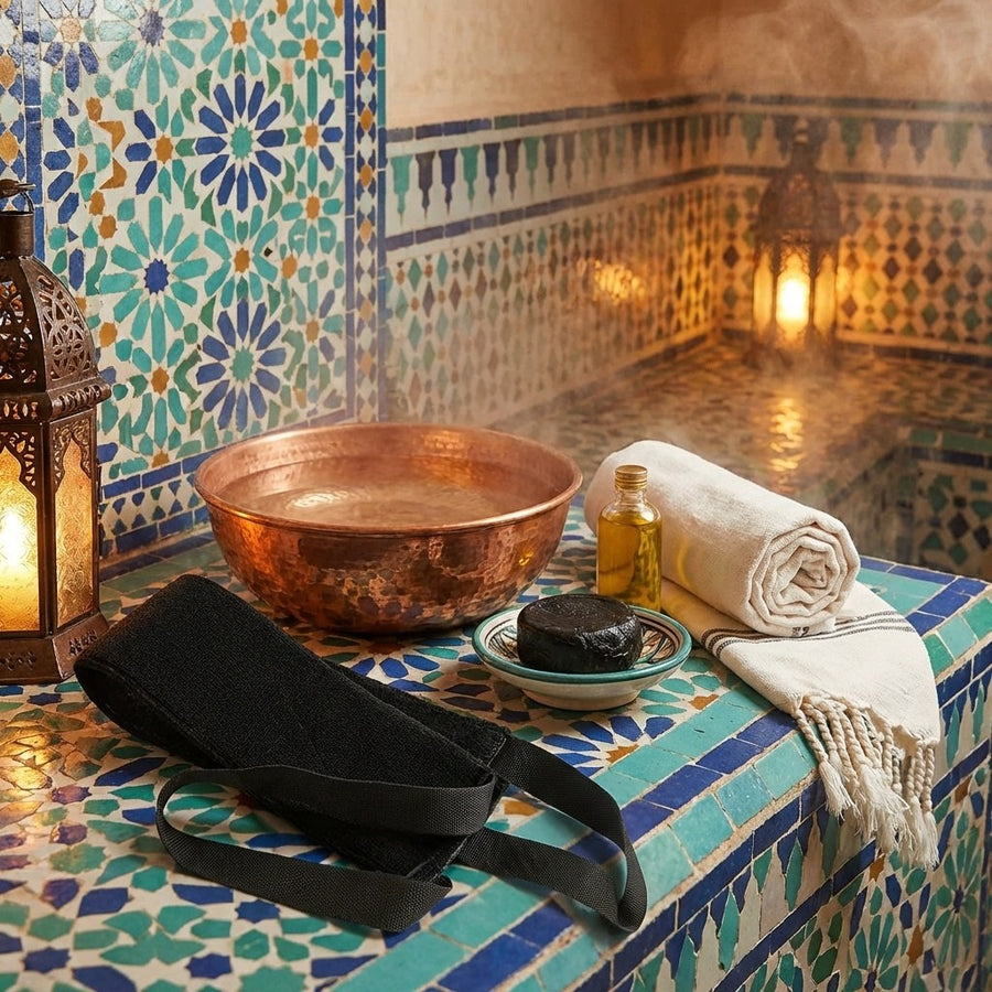 Gant de Gommage Dorsal Kessa Haute Qualité – produit naturel présenté par Natureluxy
